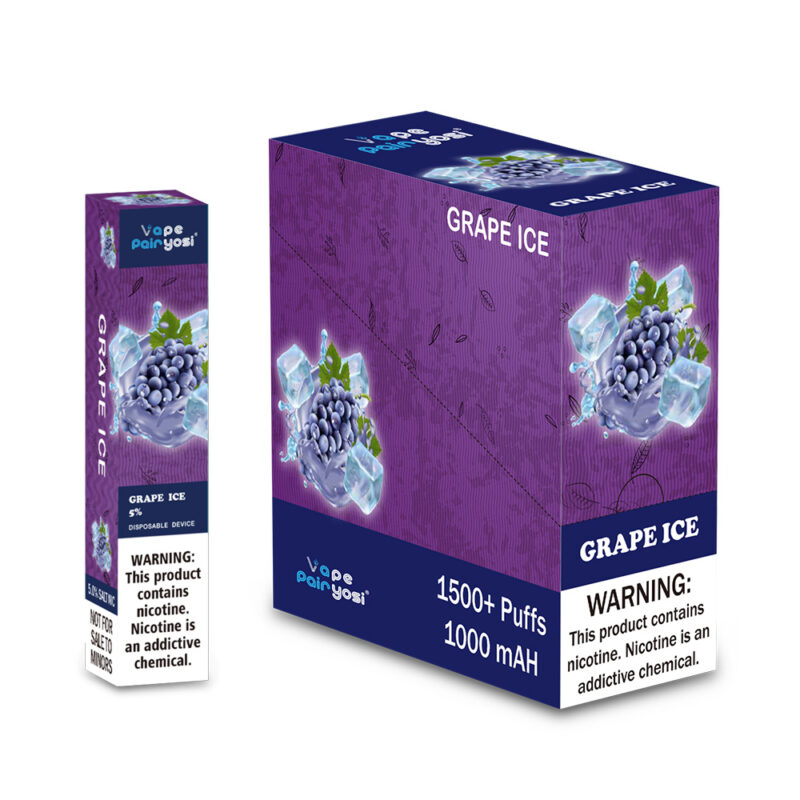 1500 puffs vape grape ice 1